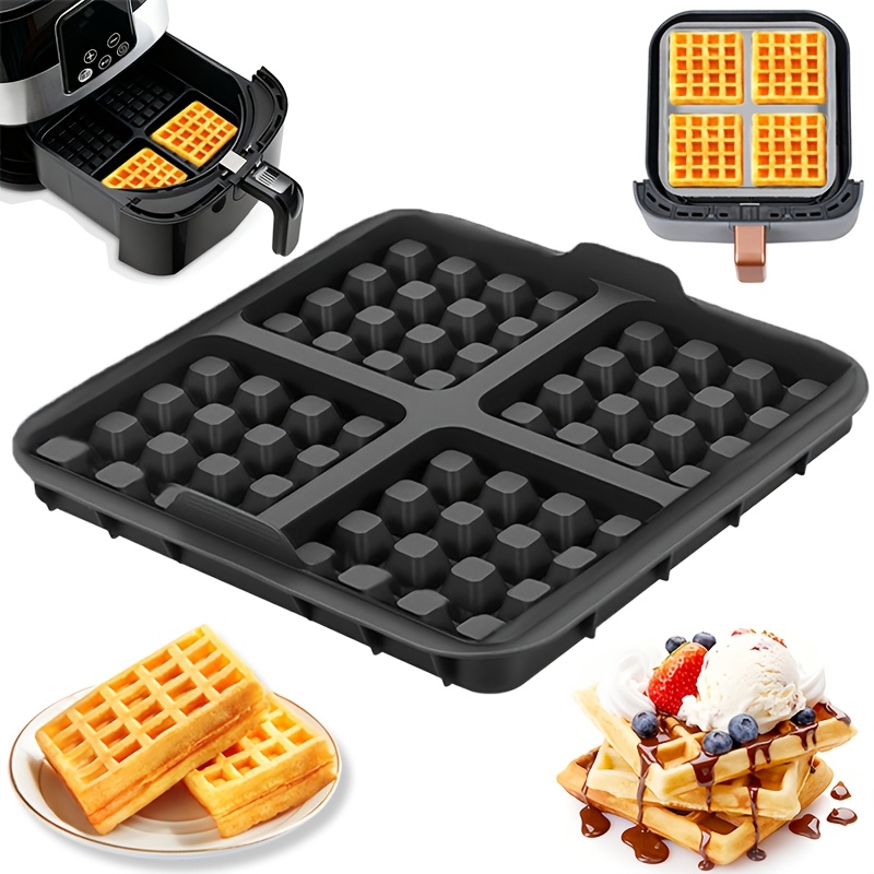 Crepe Pan Nonstick - Square Waffle Mold, Non-Stick Baking Pan