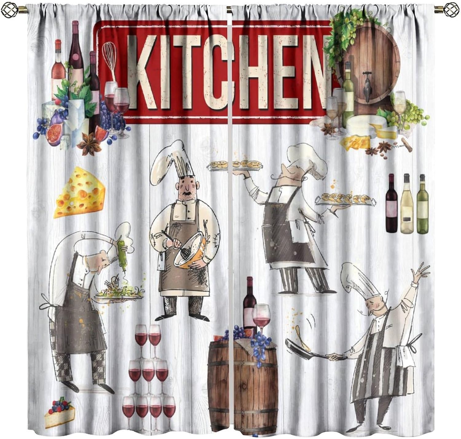 Chef Kitchen Curtains, Funny C - Home Cooking Youtube recensie en prijs