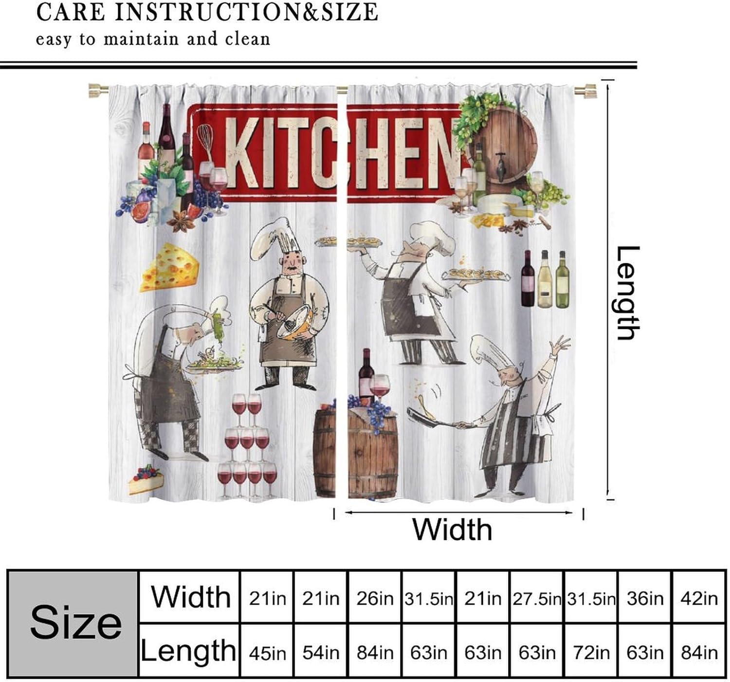 Chef Kitchen Curtains, Funny C - Home Cooking Youtube recensie en prijs