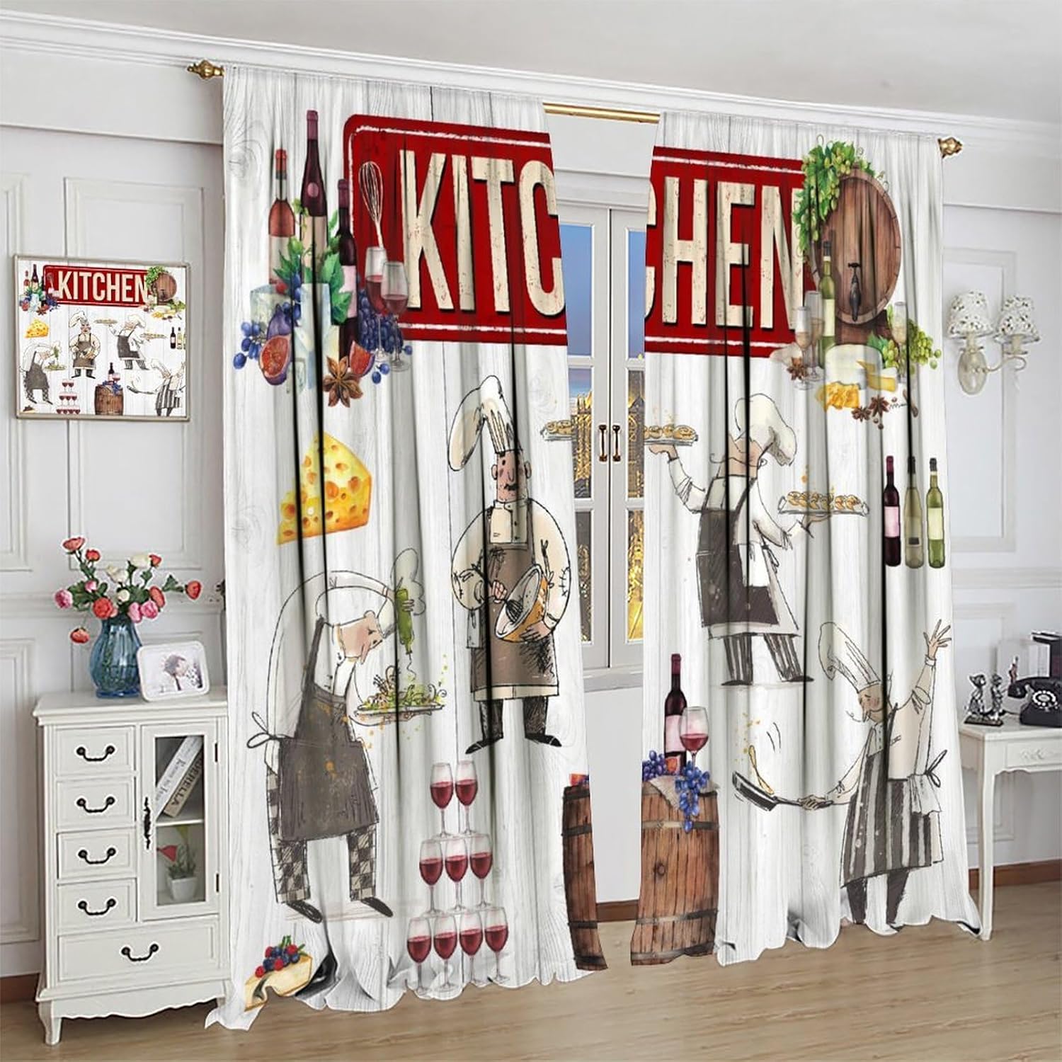 Chef Kitchen Curtains, Funny C - Home Cooking Youtube recensie en prijs