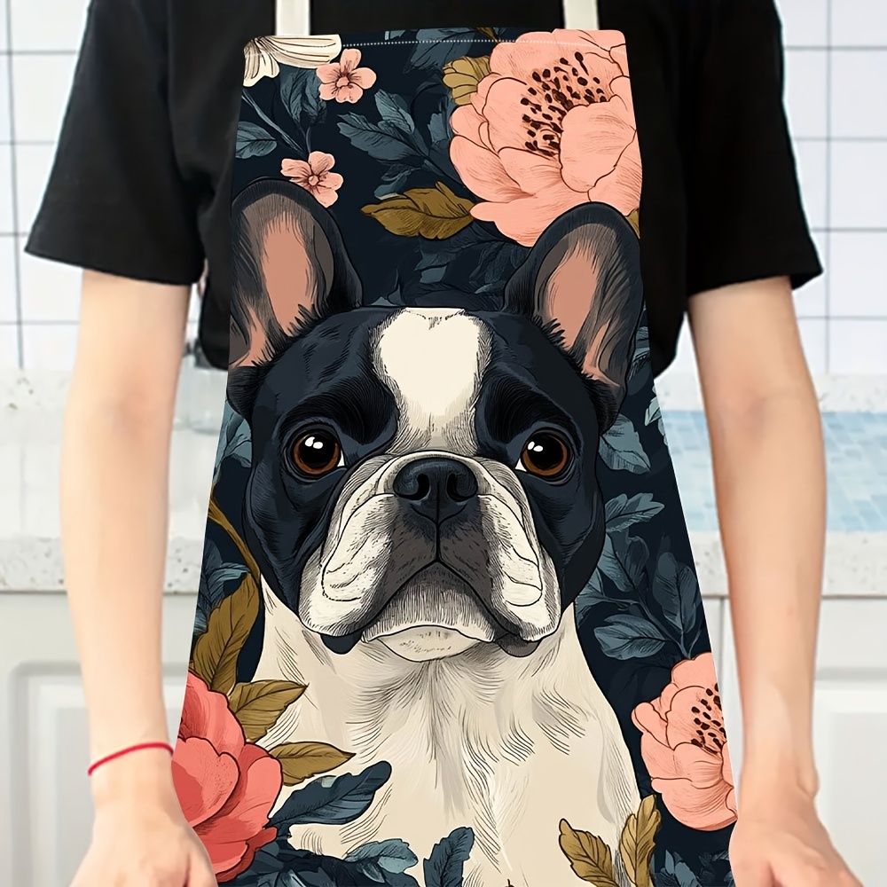 French Bulldog Floral Apron -  - Home Cooking For Dogs recensie en prijs