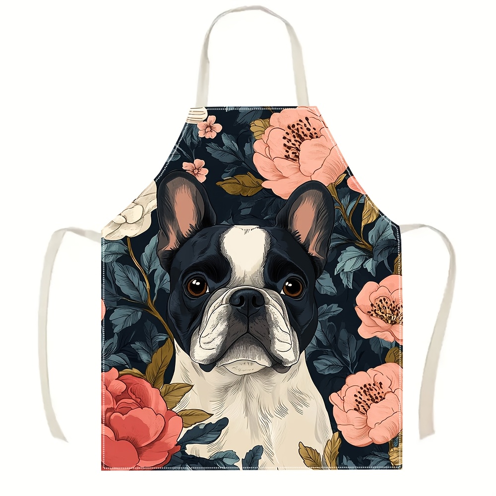 French Bulldog Floral Apron -  - Home Cooking For Dogs recensie en prijs