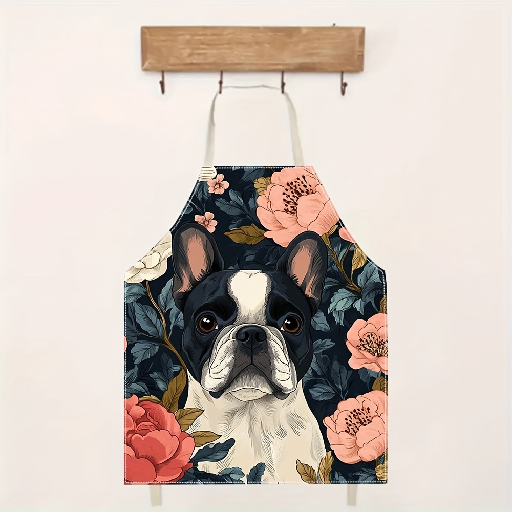 French Bulldog Floral Apron -  - Home Cooking For Dogs recensie en prijs