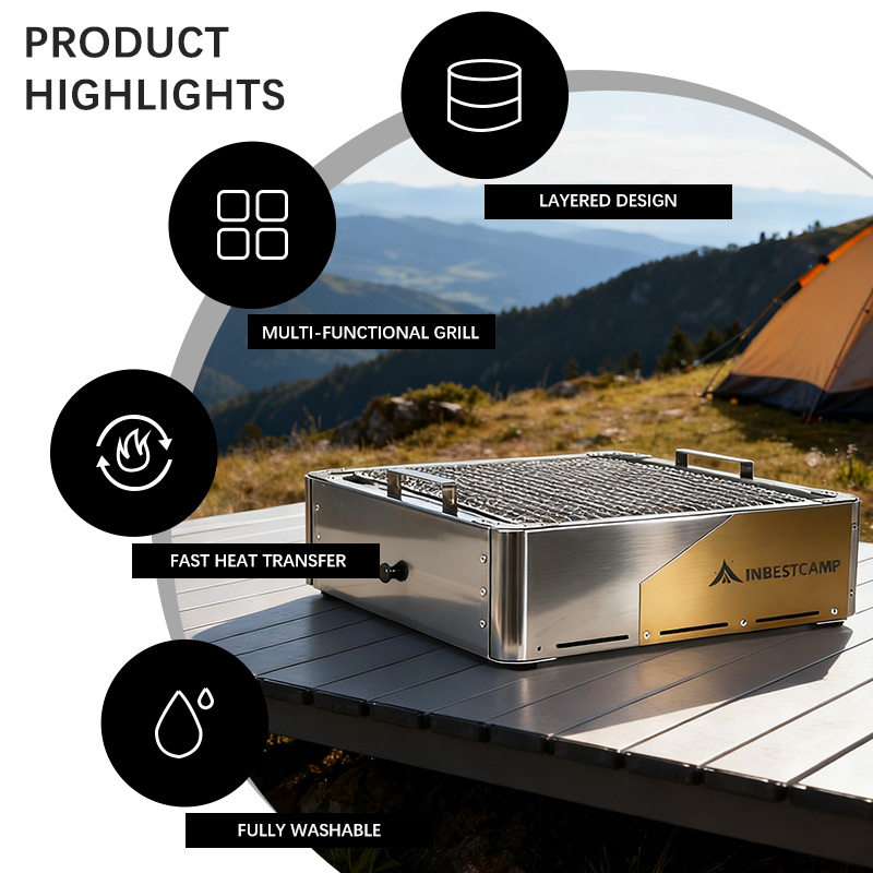 INBESTCAMP Suitable BBQ Layere - Home Cooking Experience recensie en prijs