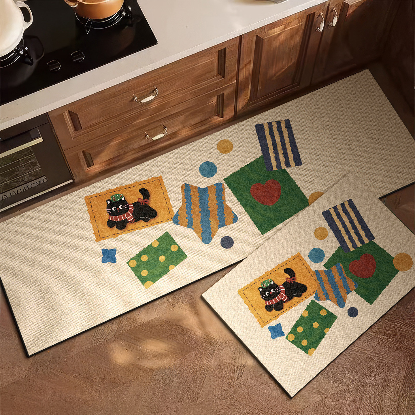 VIKAMA Retro Kitchen Rug Anti  - Home Cooking For Dogs recensie en prijs