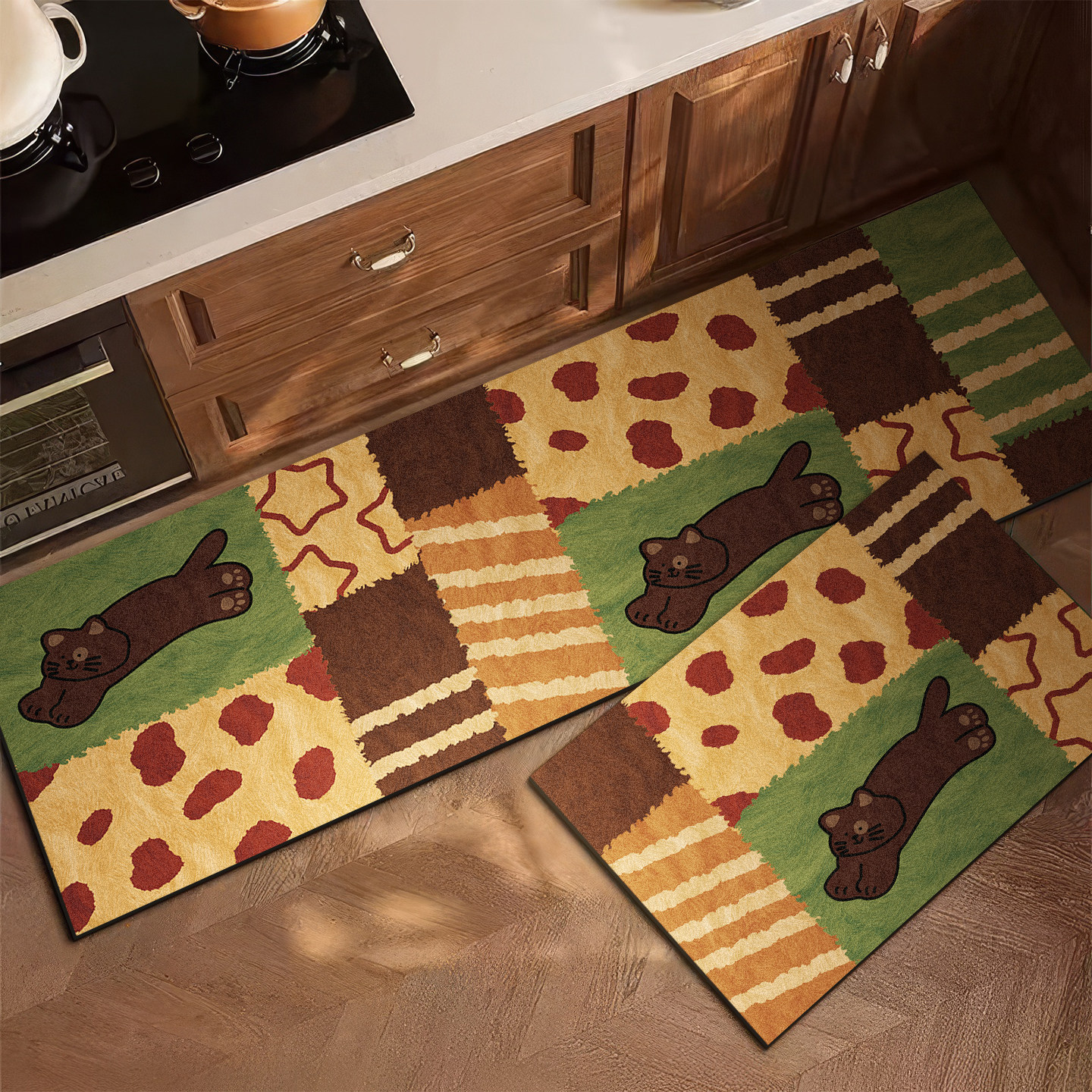 VIKAMA Retro Kitchen Rug Anti  - Home Cooking For Dogs recensie en prijs