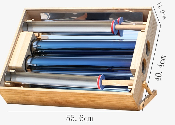 Double Tube Wooden Solar Cooke - Home Cooking Youtube recensie en prijs