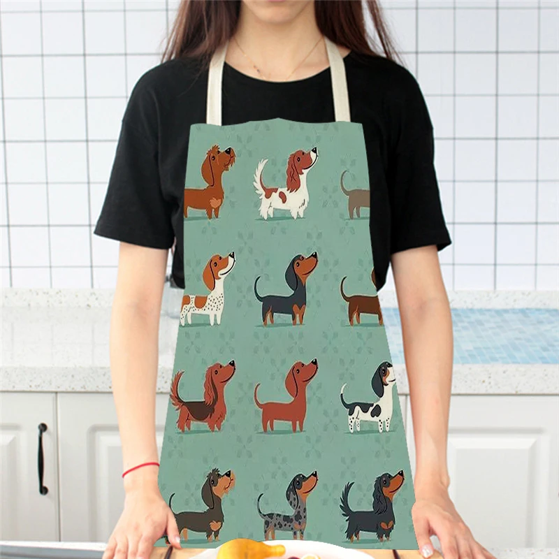 Cartoon Dog Printed Kitchen Ap - Home Cooking For Dogs recensie en prijs