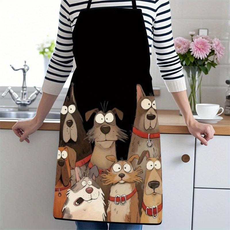 1pc 1pcs Dog Print Apron Suita - Home Cooking For Dogs recensie en prijs