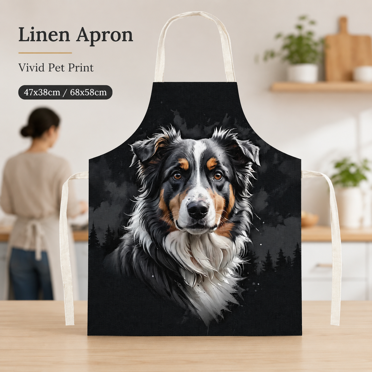 Artistic Dog Portrait Linen Sl - Home Cooking For Dogs recensie en prijs