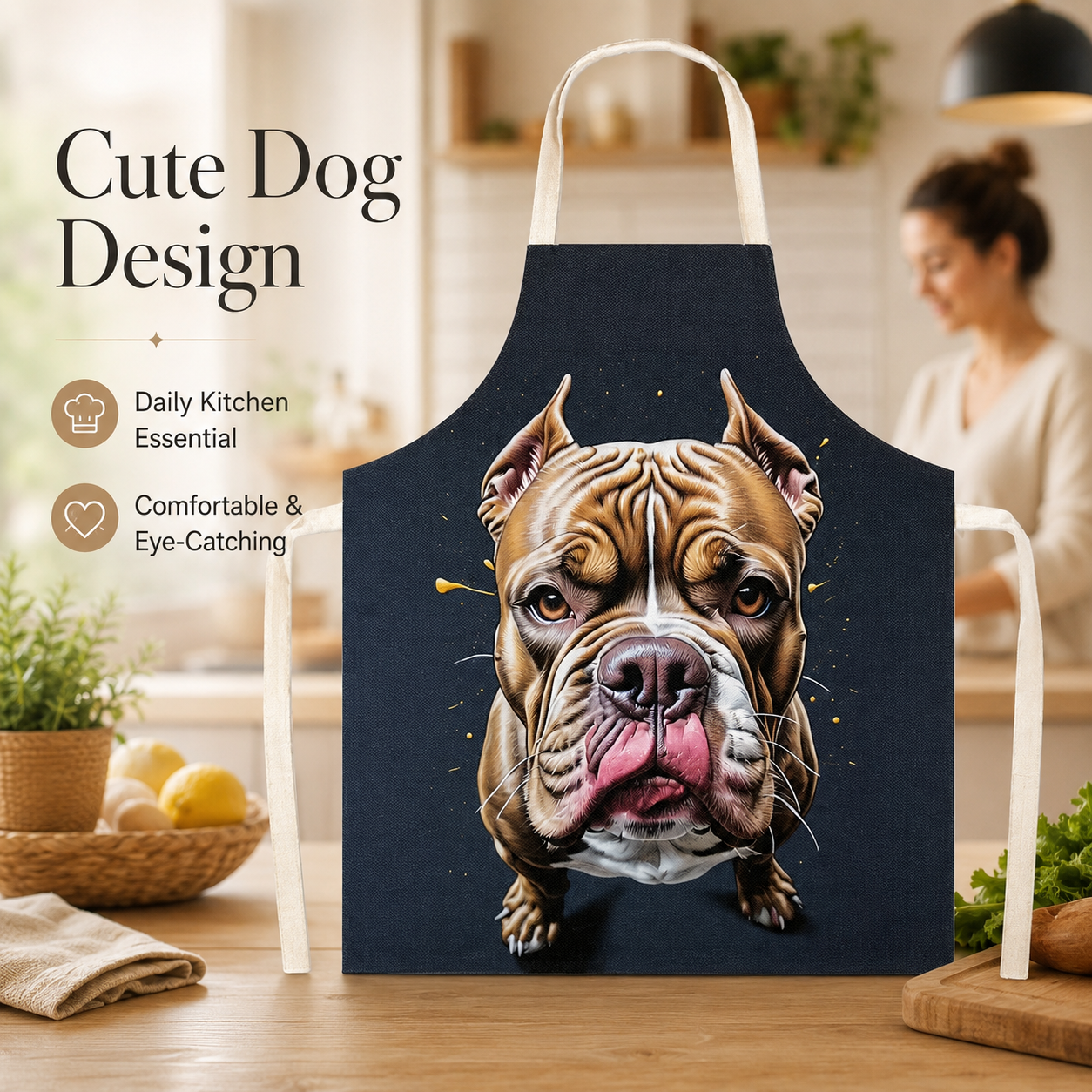 Artistic Dog Portrait Linen Sl - Home Cooking For Dogs recensie en prijs