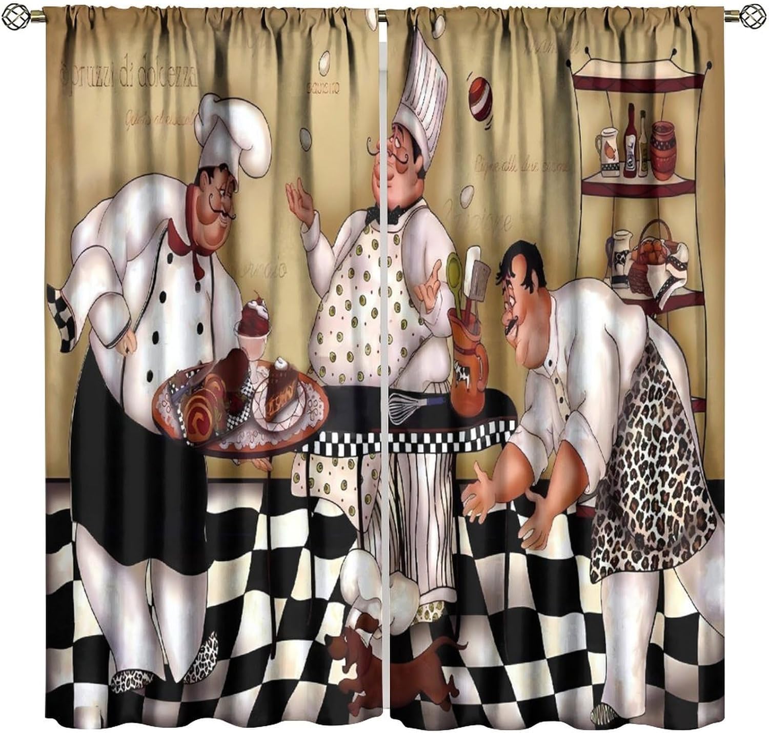 Kitchen Chef Retro Curtains, V - Home Cooking Youtube recensie en prijs