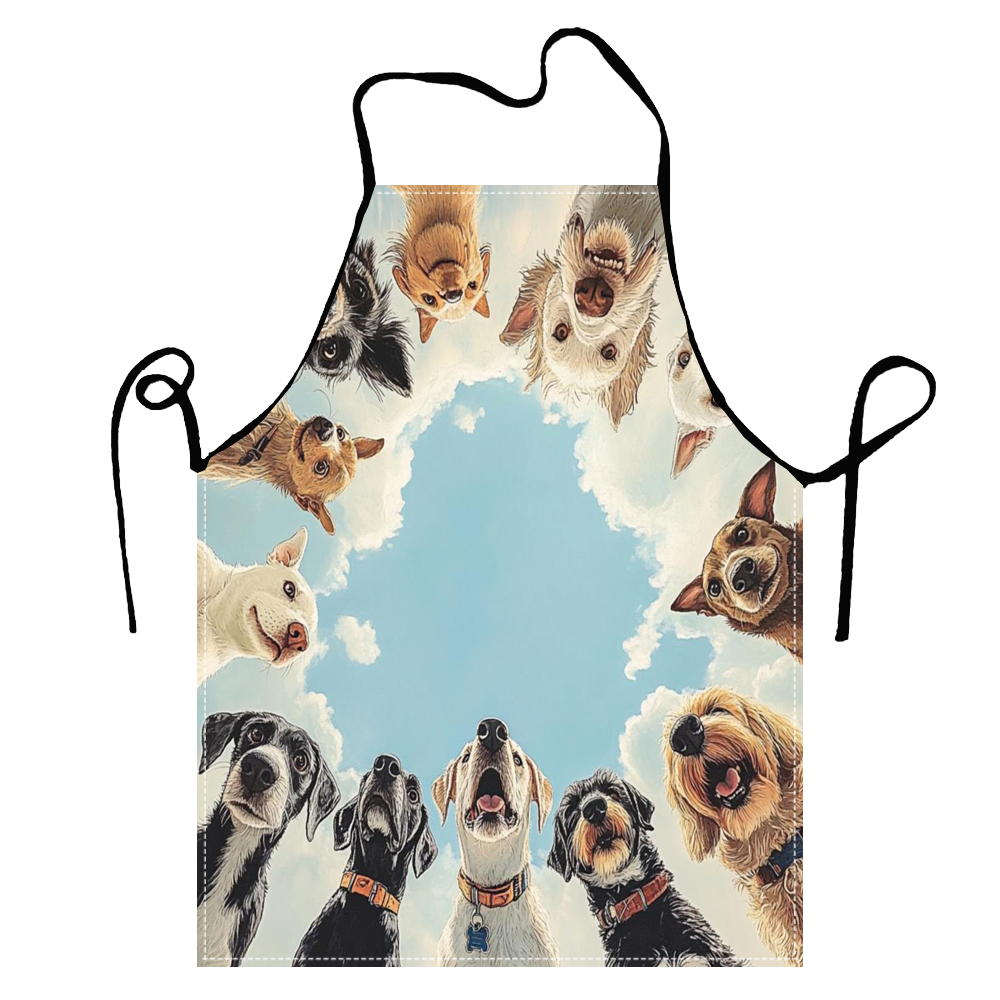 Cute Funny Circle Dogs  Apron  - Home Cooking For Dogs recensie en prijs