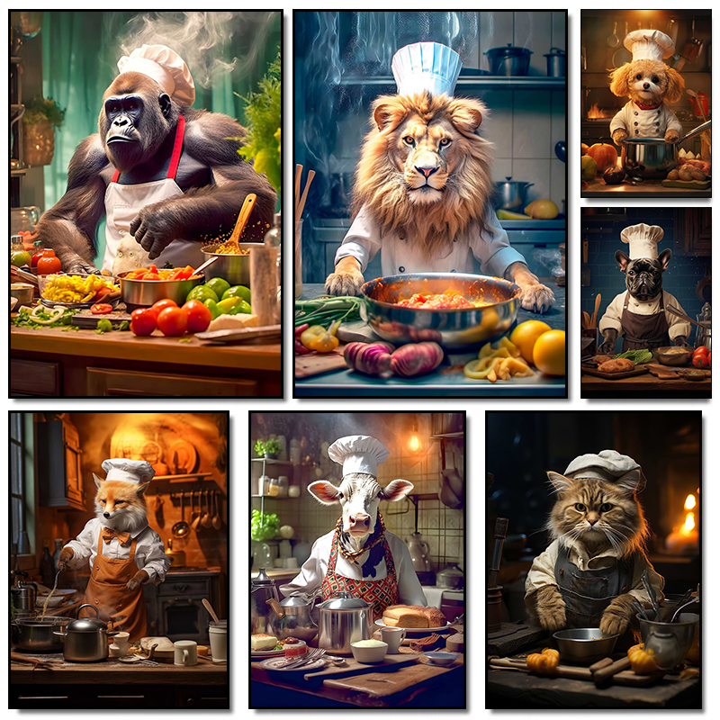 Funny Animal Fox Dog Lion Kitc - Home Cooking For Dogs recensie en prijs