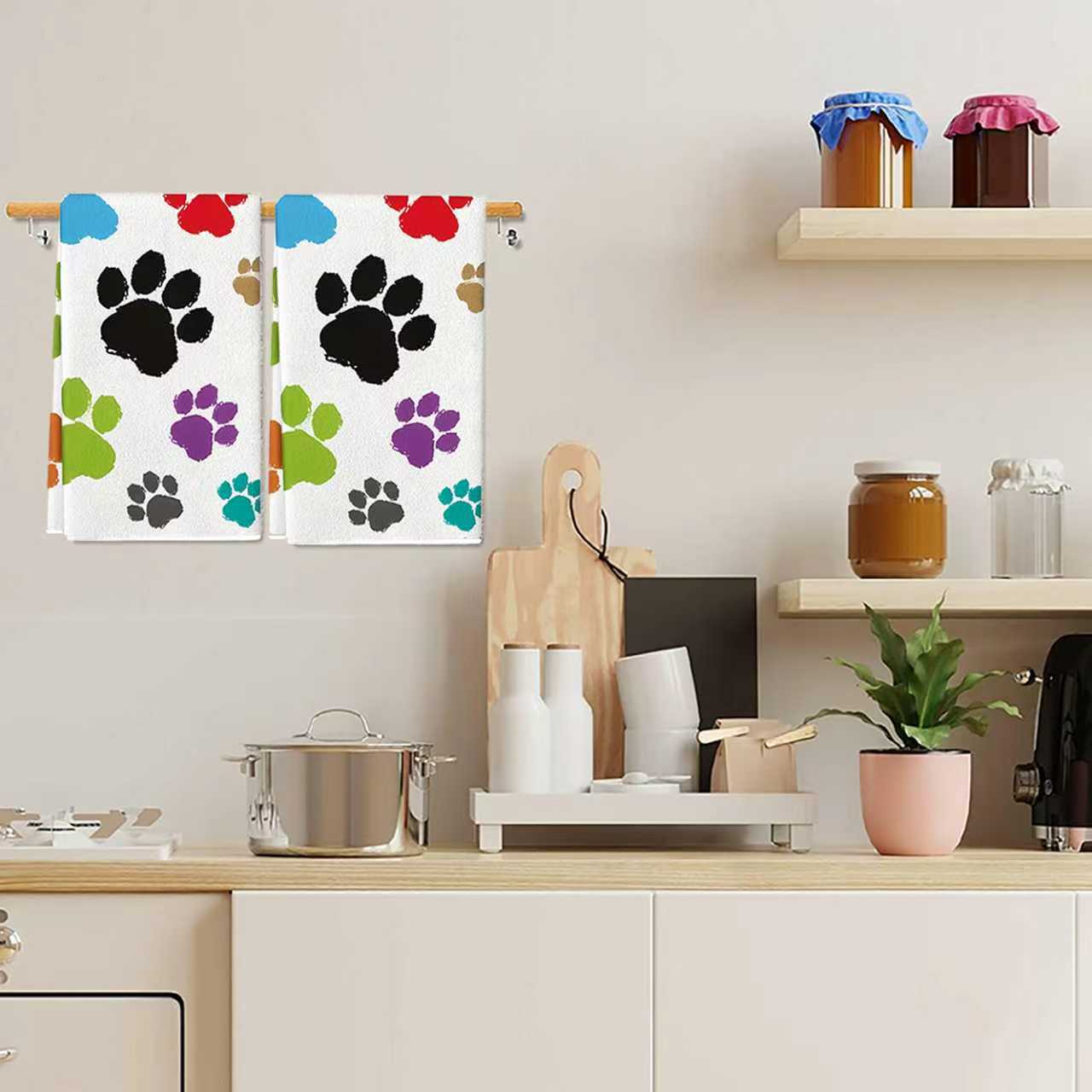 2Pcs, Colorful Dog Paw Print K - Home Cooking For Dogs recensie en prijs