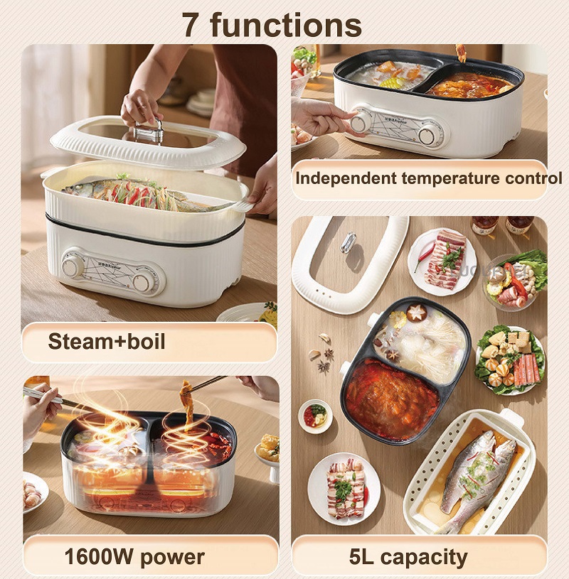 6L Double Liner Electric Hot P - Crepe Pan Nonstick recensie en prijs