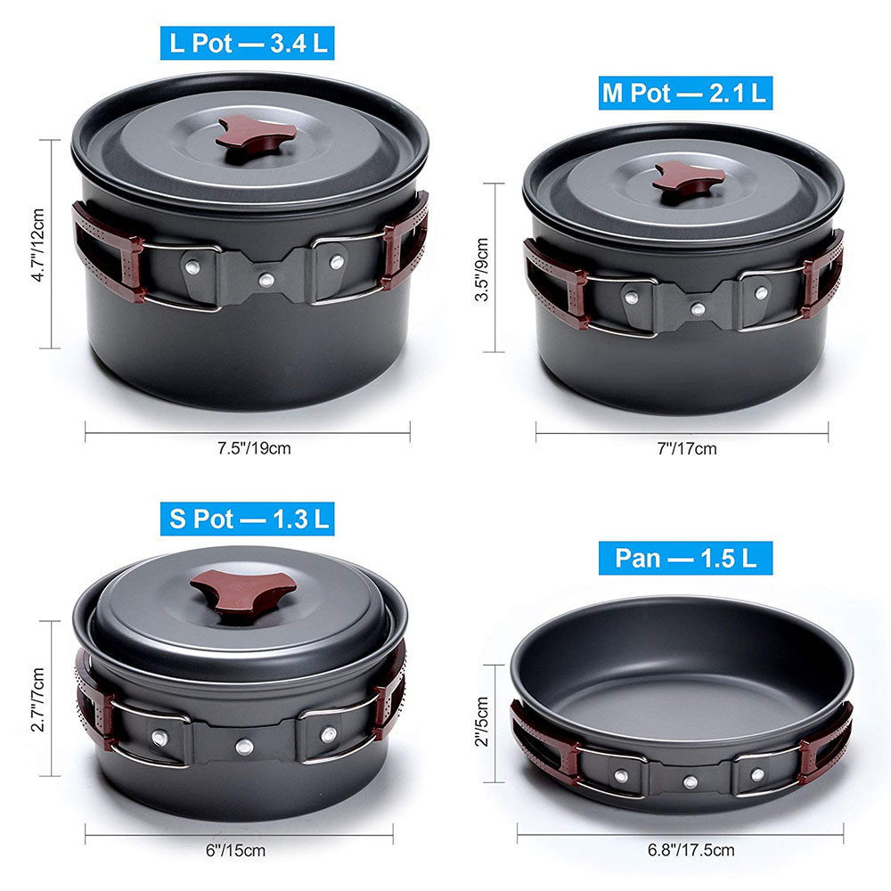 Outdoor Camping Cookware Kit N - Crepe Pan Nonstick recensie en prijs